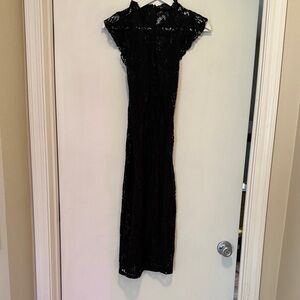 Mossimo Vintage Black Lace Dress - Elegant Maxi Dress